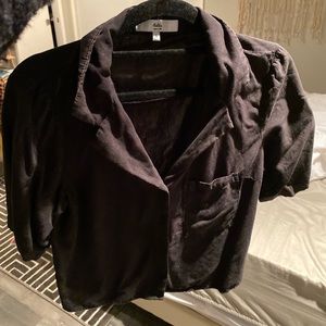 Adika Black Crop Top